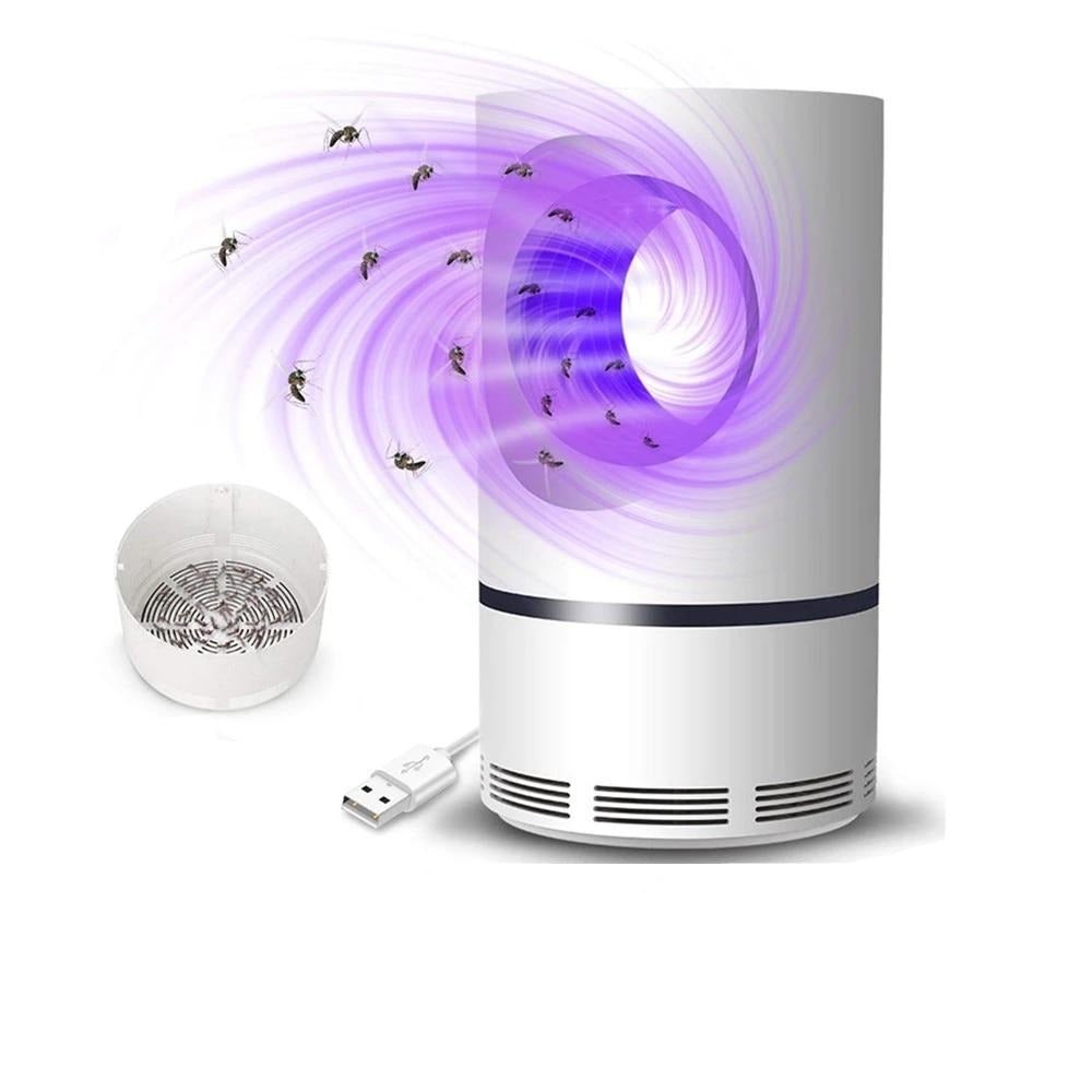 Silent LED Mosquito Killer glowing in dark room