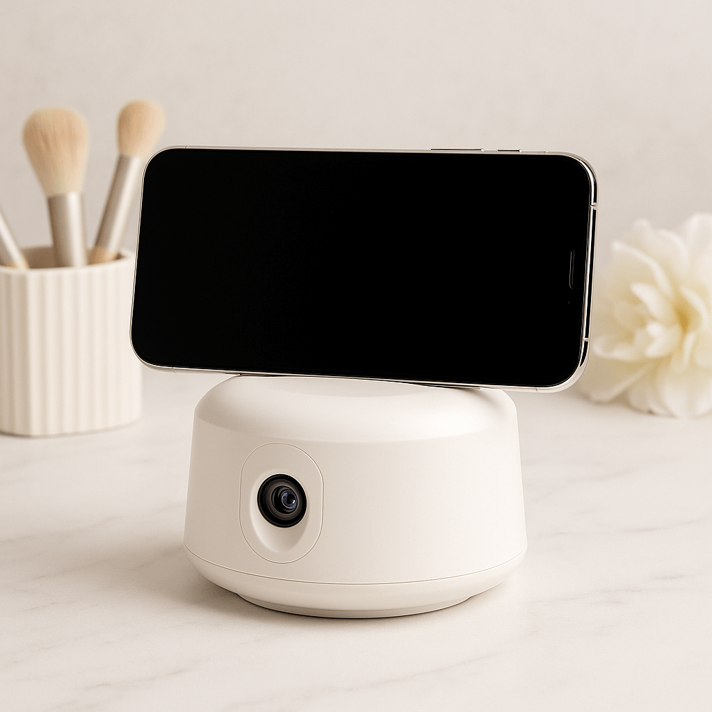 Smart Face Tracking Phone Holder showing adjustable arms