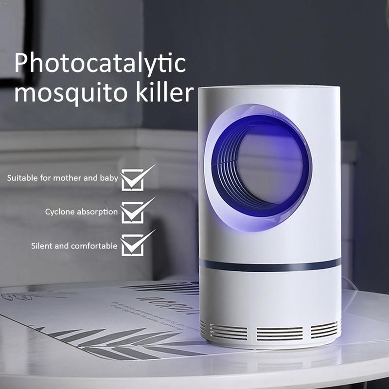 Silent LED Mosquito Killer glowing in dark room