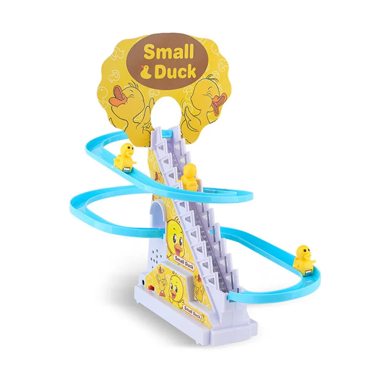 Children's ducklings climb stairs, cute ducks climb stairs, baby electric singing toys, duck slides - All Niche Drop