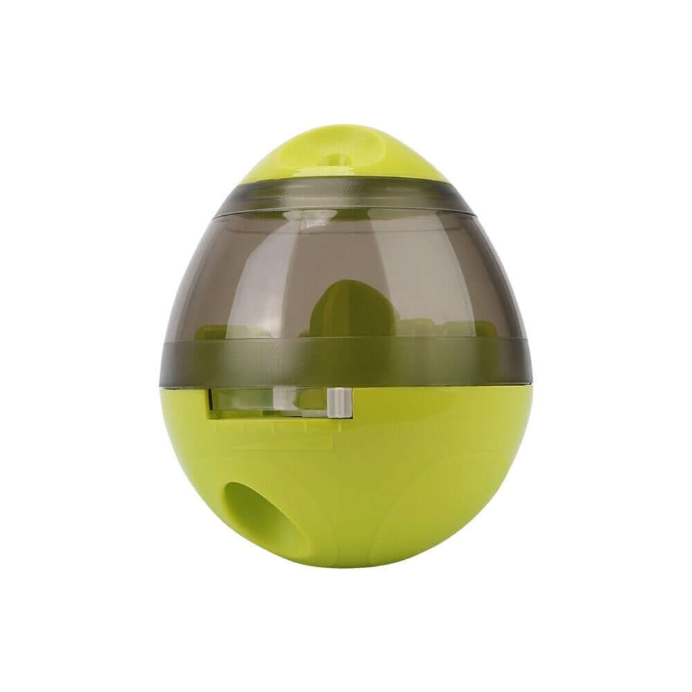 Interactive Pet Treat Ball Food Dispenser releasing treats during play