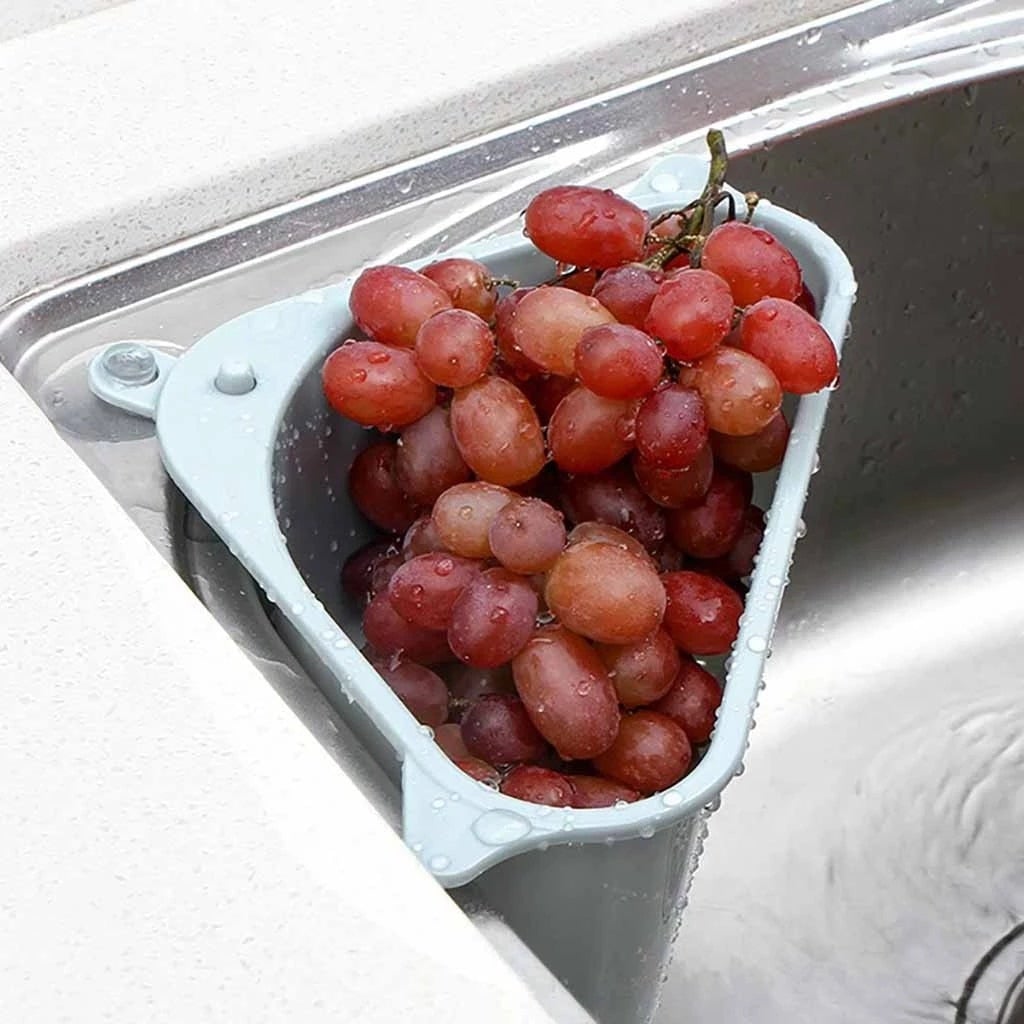 Kitchen Sink Drain Basket Organizer with smart drainage holes