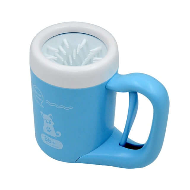 Portable Dog Paw Cleaner in blue, designed for easy and gentle paw cleaning anytime, anywhere.