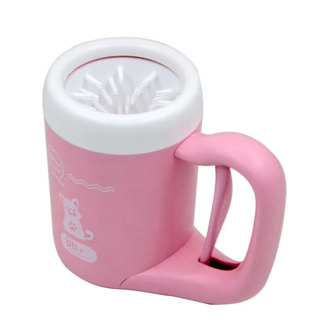 Portable Dog Paw Cleaner ready to clean muddy paws after a walk