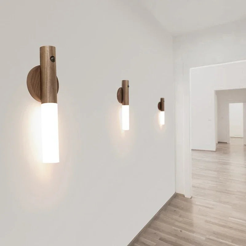 LED wall light with automatic body induction