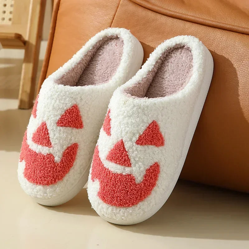 Ghost Face winter slippers with cozy plush and stylish design