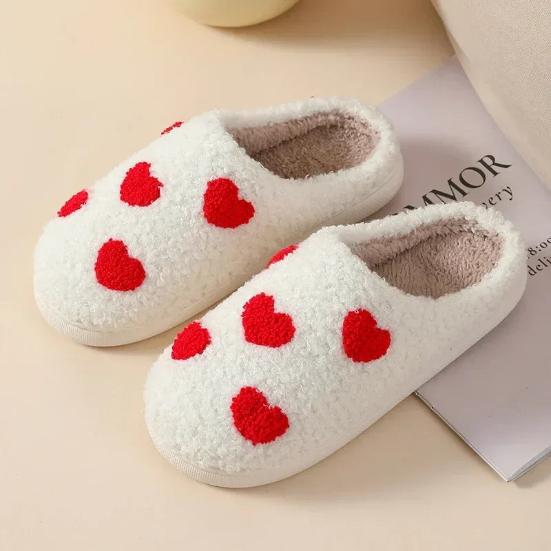 Non-slip Ghost Face fuzzy slippers for cozy indoor comfort