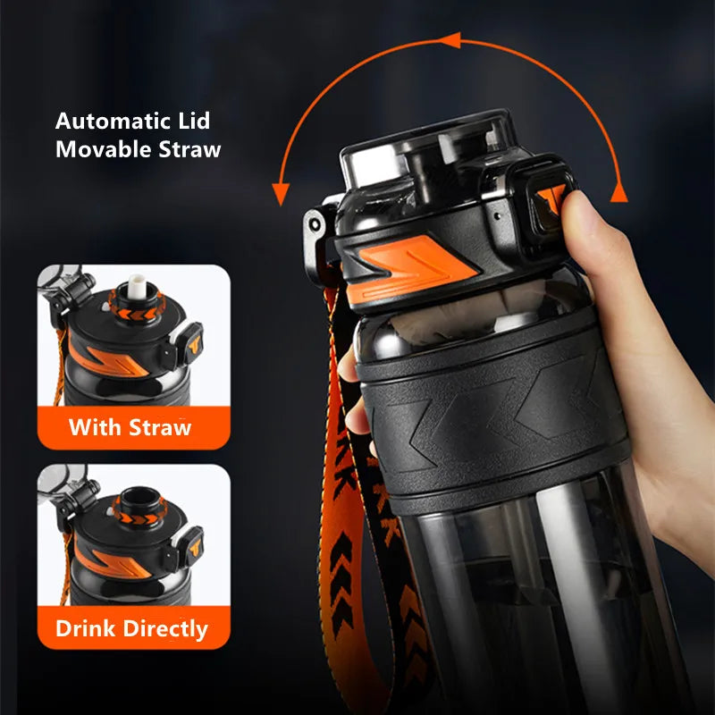 1000ml BPA-Free Tritan Sports Water Bottle with Straw