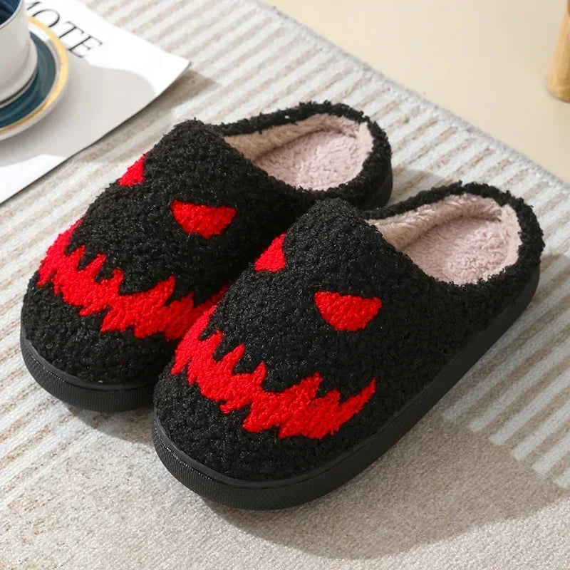 Ghost Face winter slippers with cozy plush and stylish design