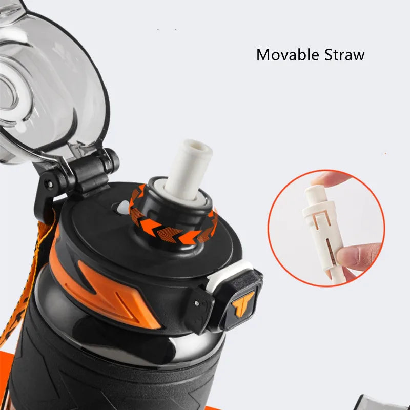 1000ml BPA-Free Tritan Sports Water Bottle with Straw
