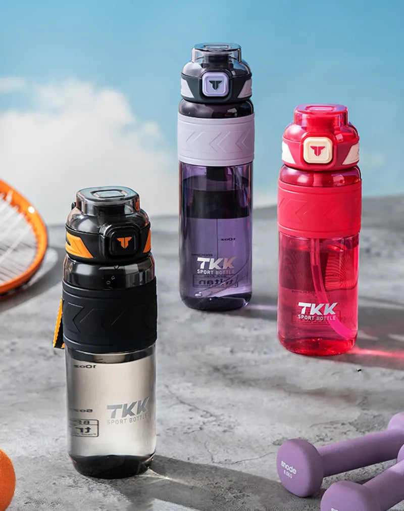 Tritan Outdoor Water Bottle 1000ml with Straw
