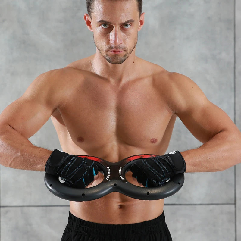 Forearm spring grip exerciser for muscle toning