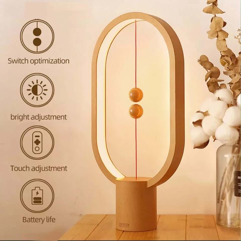 Stylish LED Magnetic Table Lamp with warm light