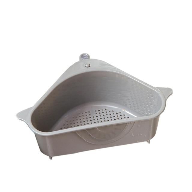 Durable Kitchen Sink Drain Basket Organizer in stainless steel