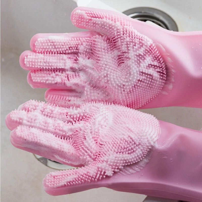 Multifunction cleaning gloves