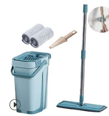 Home Kitchen Wooden Floor Lazy Mop - All Niche Drop