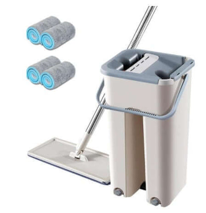 Home Kitchen Wooden Floor Lazy Mop - All Niche Drop
