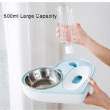 Dual pet water and food dispenser