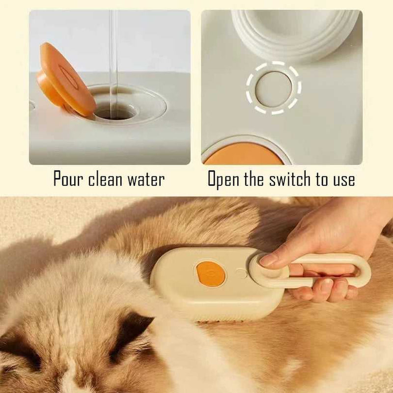 3 in 1 Steam Spray Rotatable Pet Comb 14:10#green paw 10 $ All Niche Drop All Niche Drop