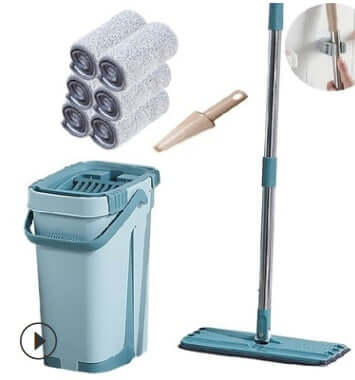 Home Kitchen Wooden Floor Lazy Mop - All Niche Drop