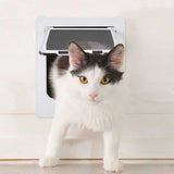 4 Way Lock Magnetic Closure Indoor Weatherproof Pet Door 14:691#White 40 $ All Niche Drop All Niche Drop