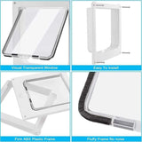 4 Way Lock Magnetic Closure Indoor Weatherproof Pet Door 14:691#White 40 $ All Niche Drop All Niche Drop