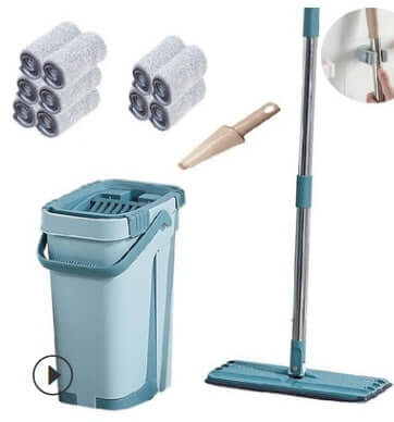 Home Kitchen Wooden Floor Lazy Mop - All Niche Drop