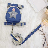 Adjustable Pet Knapsack Traction Rope Chest Strap Collar Suit 14:691#grey;5:361386#M 9 $ All Niche Drop All Niche Drop