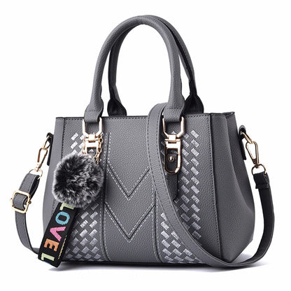 Women's Embroidery Messenger Bag – Stylish Handbag with Hairball Accent for Everyday Use. - All Niche Drop
