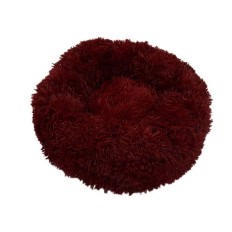 Machine-washable cover on round pet bed Calming Donut Bed for Dogs & Cats
