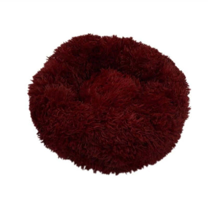 Machine-washable cover on round pet bed Calming Donut Bed for Dogs & Cats