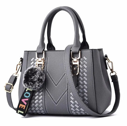 Women's Embroidery Messenger Bag – Stylish Handbag with Hairball Accent for Everyday Use. - All Niche Drop