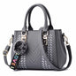 Women's Embroidery Messenger Bag – Stylish Handbag with Hairball Accent for Everyday Use. - All Niche Drop