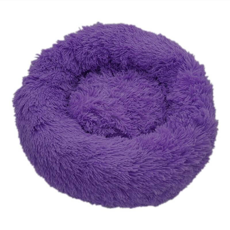Soft and cozy pet bed for anxiety reliefbCalming Donut Bed for Dogs & Cats
