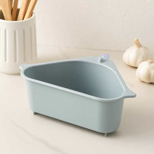 Kitchen Sink Drain Basket Organizer with utensils