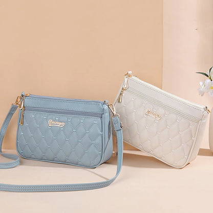 Women's Embroidery Messenger Bag – Stylish Handbag with Hairball Accent for Everyday Use. - All Niche Drop