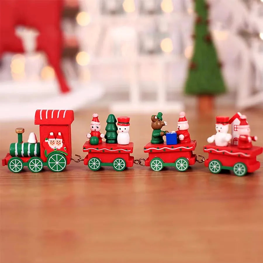 Festive Christmas Train Ornament