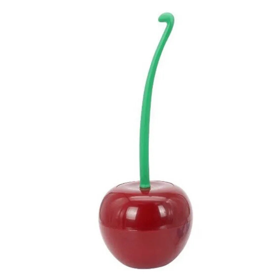 1pc Red Toilet Brush Creative Lovely Cherry Shape Lavatory Toilet Brush Holder Set Toilet Holder Bathroom Accessories - All Niche Drop