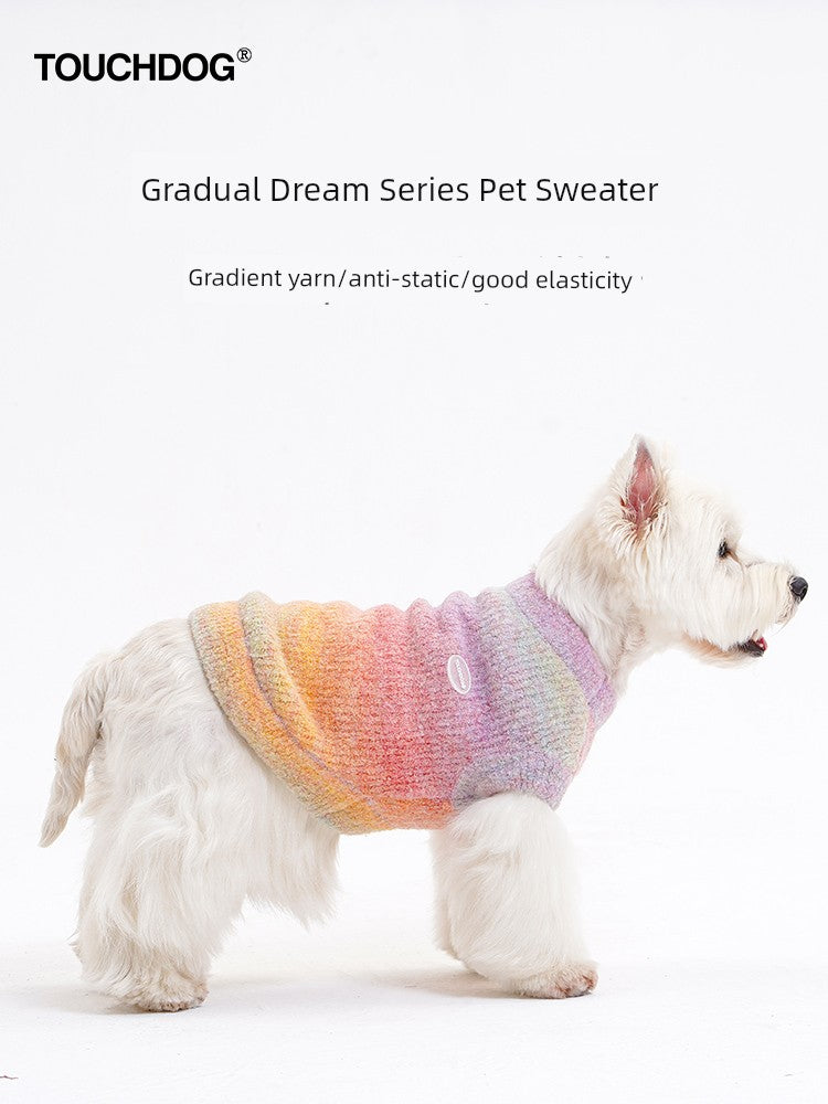Dog Winter Sweater Vest - Touchdog Cozy & Warm Pet Vest, Cold Weather Dog Coat