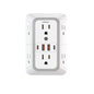 US Plug Power Strip with 6 AC Outlets 4 USB Port(2 Type C)