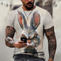 Hot Sell Summer Men Clothing 3d Printai Rendering Animal Men T-Shirt, Men Casual Hip Hop Sports T Shirt Men Short Sleeve T Shirt - All Niche Drop