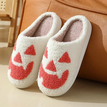 Ghost Face winter slippers with cozy plush and stylish design