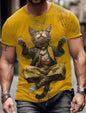 Men's Animal Funny T Shirt Short Sleeve T shirt 3D Print O-Neck Shirt Exaggerated Designer Party Summer Casual Clothing Apparel - All Niche Drop