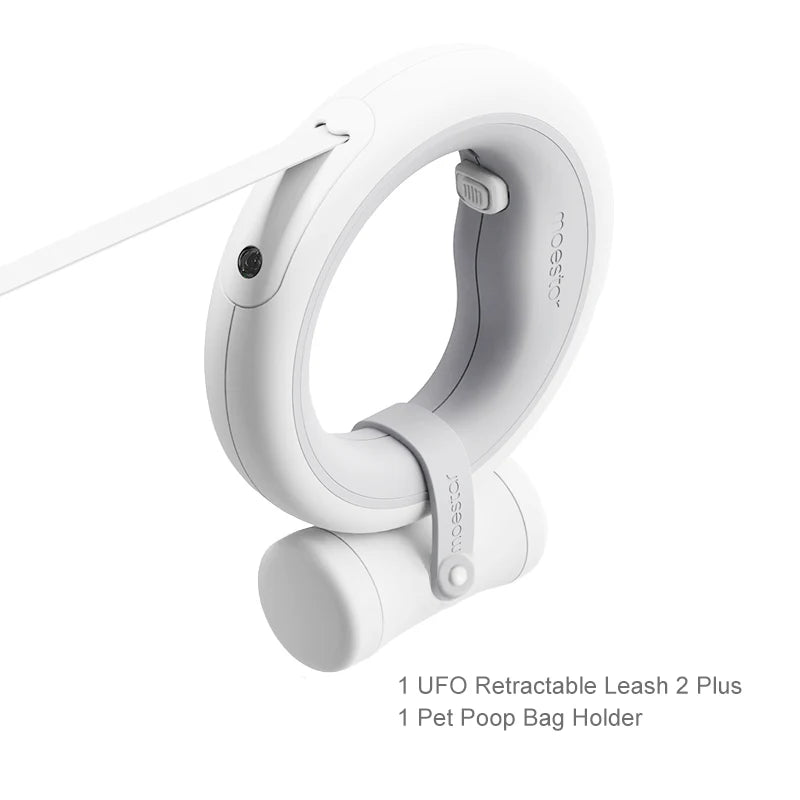 Retractable Pet Leash Flexible Ring Shape with LED