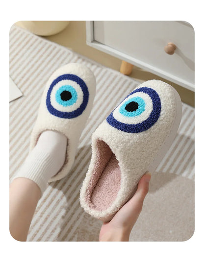 Comfy Ghost Face slippers with anti-slip grip for home wear
