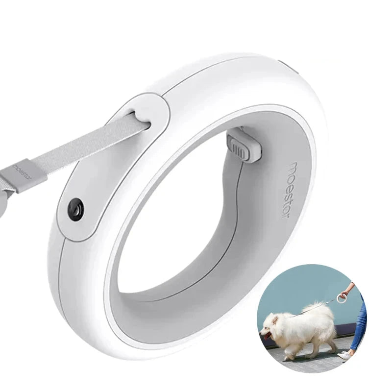 Retractable Pet Leash Flexible Ring Shape with LED - All Niche Drop