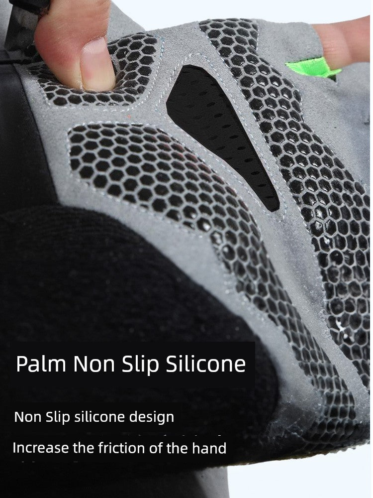 Fitness gloves with anti-cocoon grip for workouts