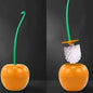 1pc Red Toilet Brush Creative Lovely Cherry Shape Lavatory Toilet Brush Holder Set Toilet Holder Bathroom Accessories - All Niche Drop