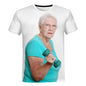 2023 Summer Creative Funny Ladies Licking Red Popsicle 3D Printed T-Shirt Cute Granny Funny Popsicle T-Shirt Casual Loose Tops - All Niche Drop