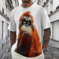 Hot Sell Summer Men Clothing 3d Printai Rendering Animal Men T-Shirt, Men Casual Hip Hop Sports T Shirt Men Short Sleeve T Shirt - All Niche Drop